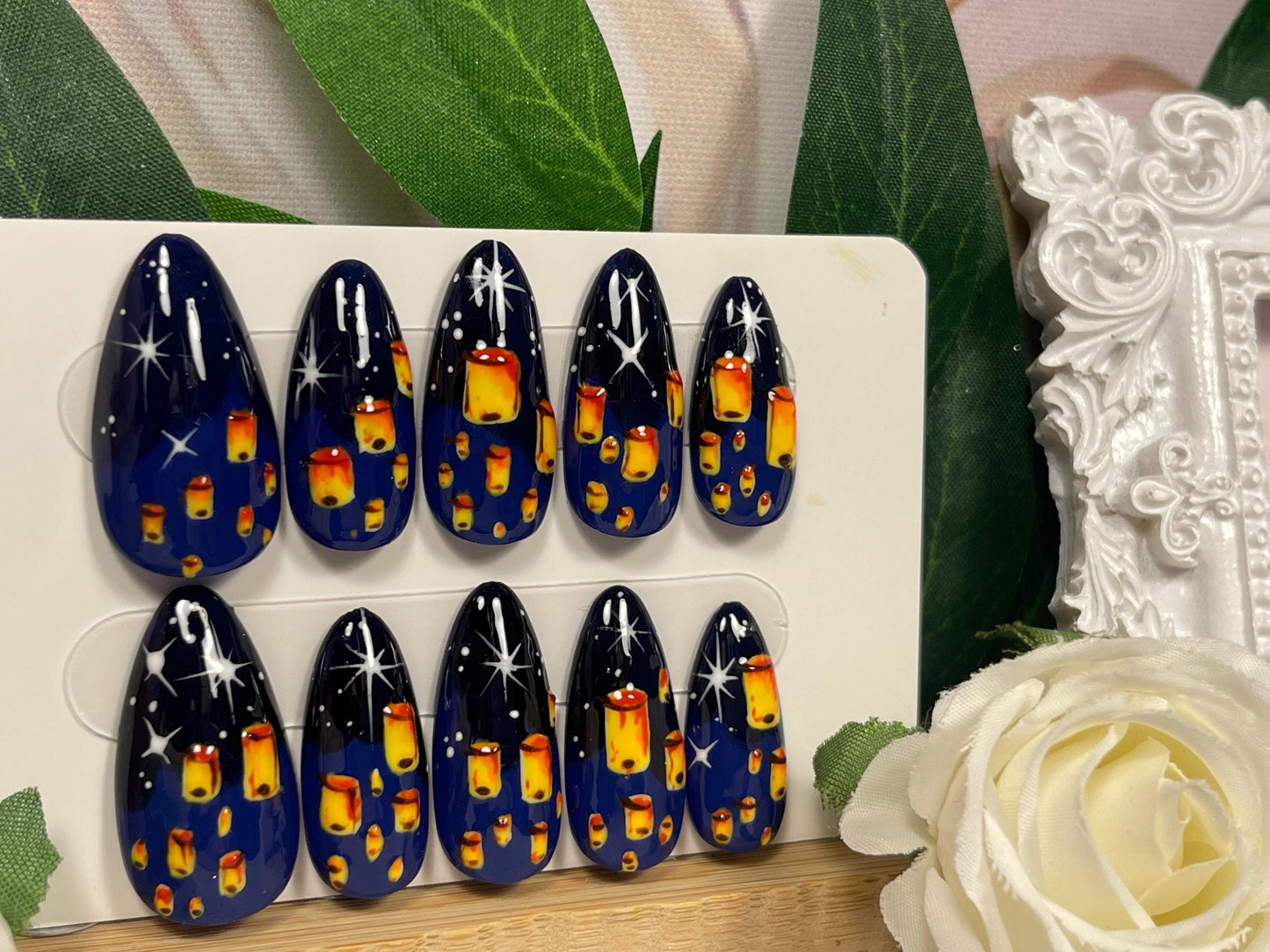 DESEOS DE LINTERNA - Juego de 10 clavos para faroles de vela