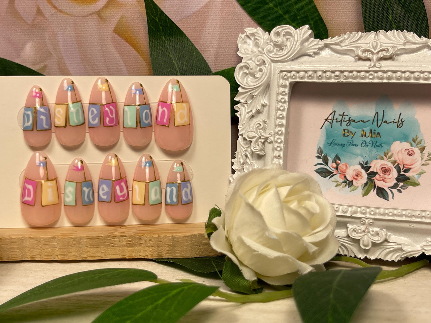 HAPPIEST PLACE on EARTH   - Set of 10 Bunting & Flag Nails