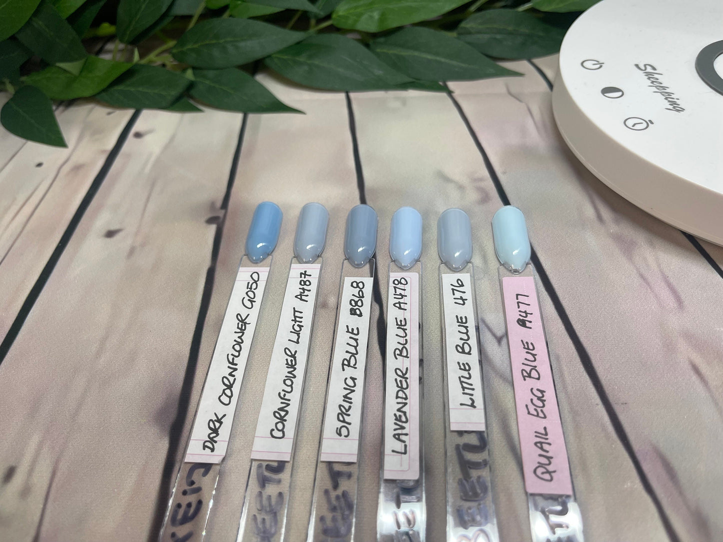 THE BLUES - Block colour or French Tip - Set of 10 Solid Colour or French Tip Nails