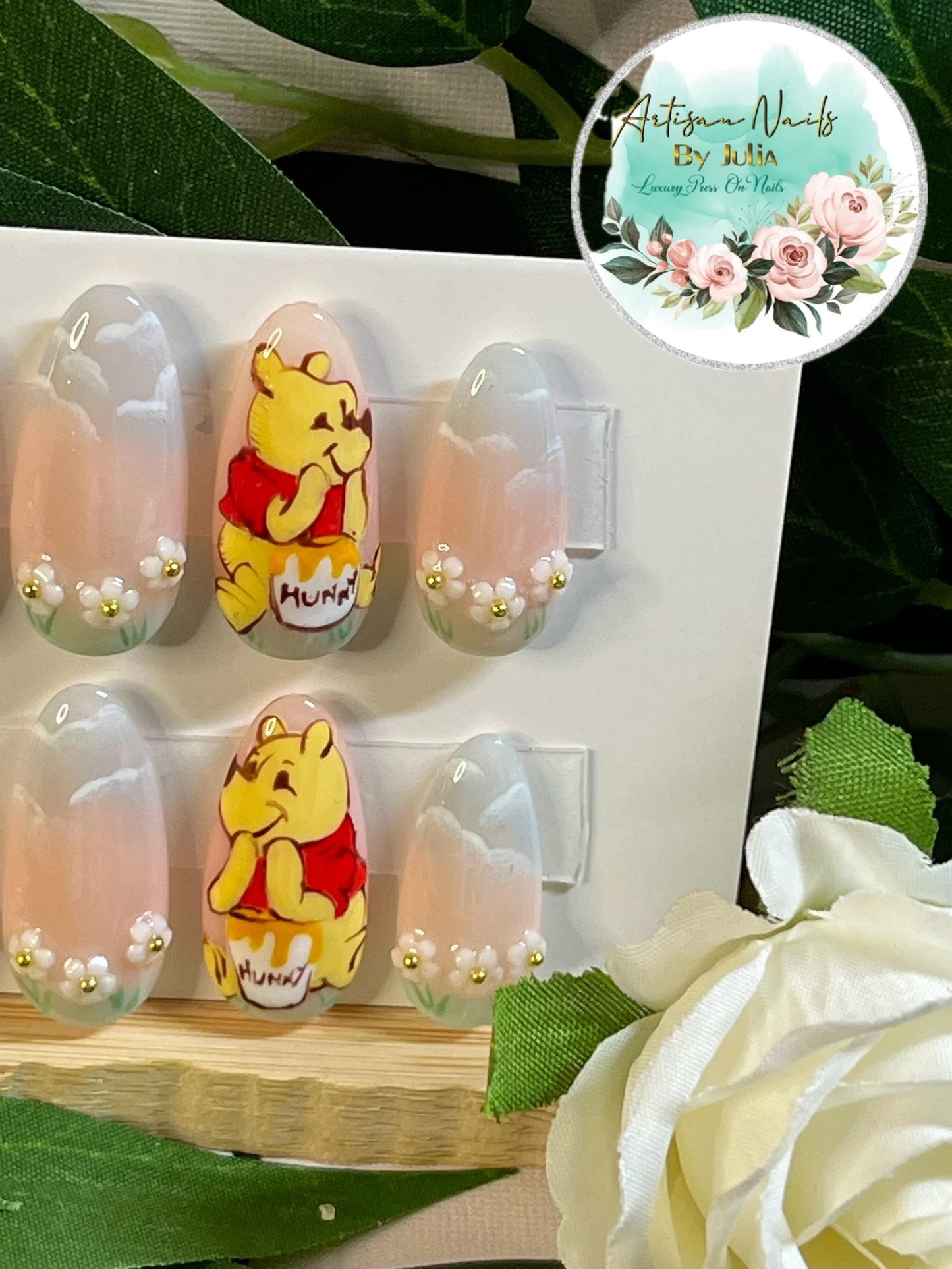 OSO VIEJO TONTO - Juego de 10 uñas de Winnie the Pooh