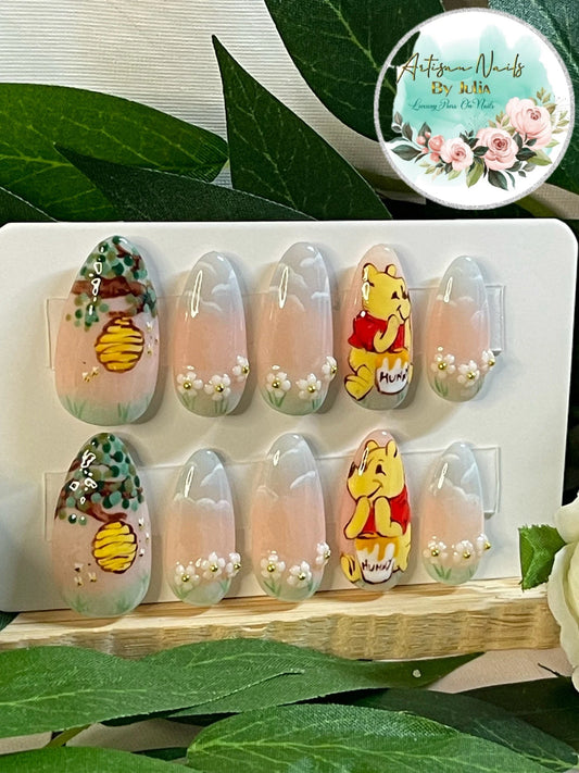 SILLY OLD BEAR  -Set of 10 Winnie the Pooh Nails