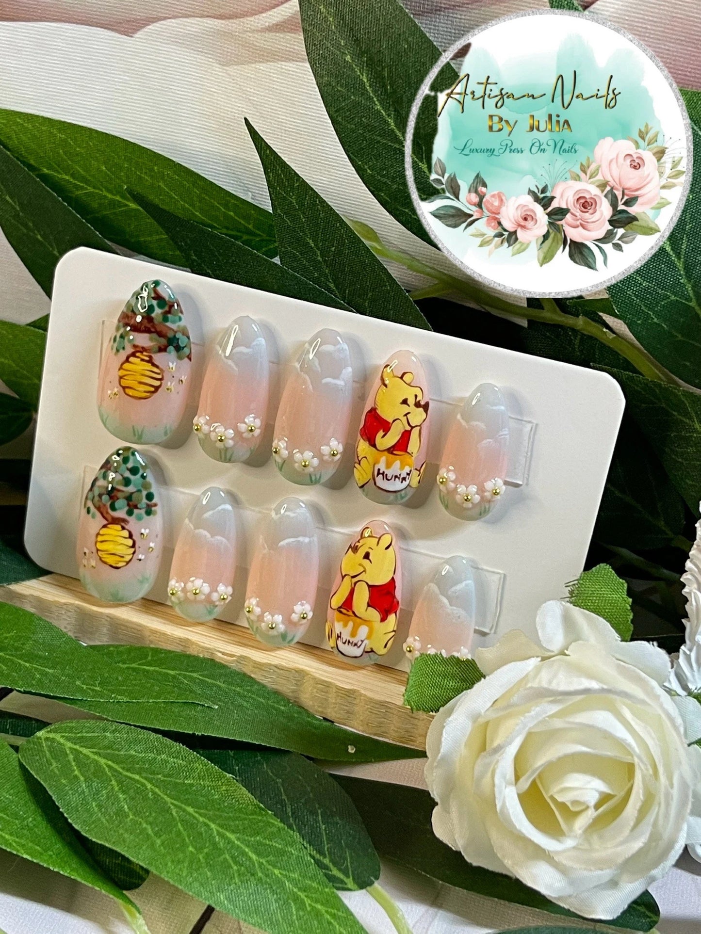 OSO VIEJO TONTO - Juego de 10 uñas de Winnie the Pooh