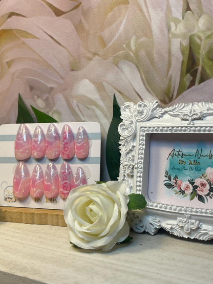 LOVER - Set of 10 Sunset Colours, Cloud & Stars Nails