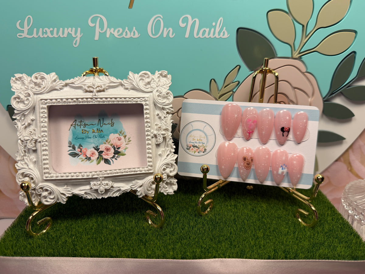 Magic All Day | Pastel Pink Magical Theme Gel Press On Nails