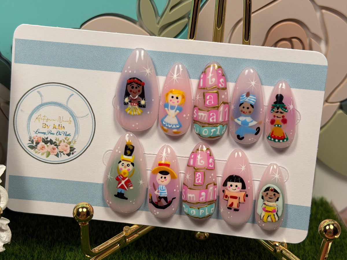 Small World 2 | Hand Painted Magical Press On Nails