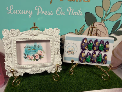 Little Green Trouble | Magical Lantern Press On Nails