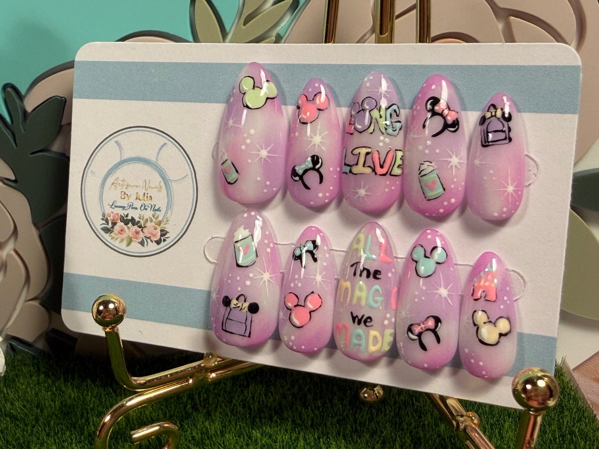 Long Live | Lavender Magical Music Press On Nails