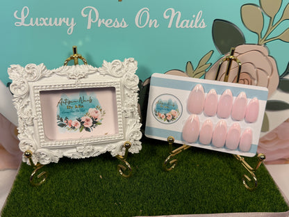 French Kiss | Milky Pink Press On Nails