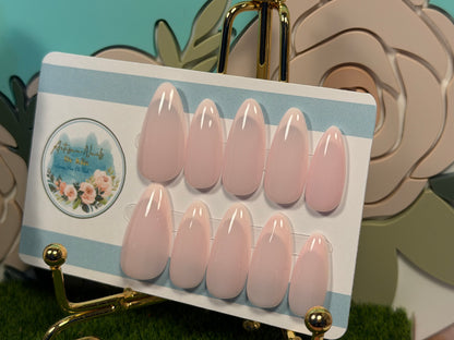 French Kiss | Milky Pink Press On Nails