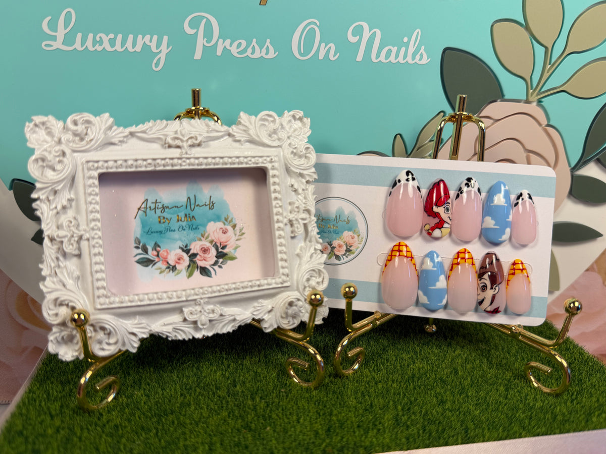 Howdy Partner | Hand Painted Western Toy Press On Nails