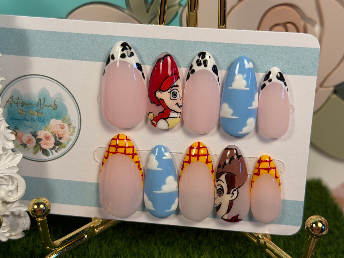 Howdy Partner | Hand Painted Western Toy Press On Nails