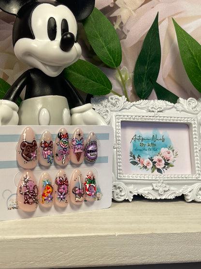 YUM YUM   - Set of 10 Disney Snack Inspired Nails