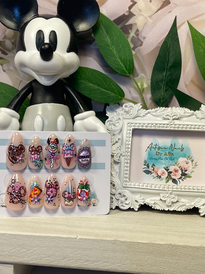 YUM YUM   - Set of 10 Disney Snack Inspired Nails