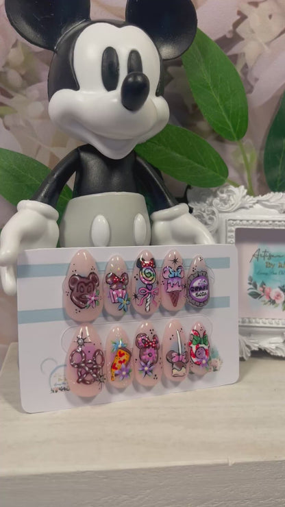 YUM YUM   - Set of 10 Disney Snack Inspired Nails